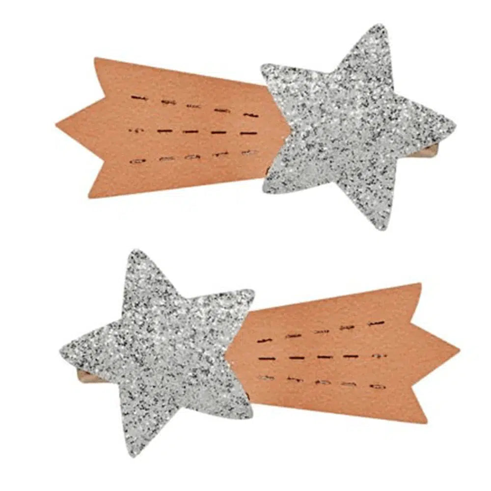 Metallic Shooting Star HAIRCLIPS-Pretend Play-Pink Poppy-Yellow Springs Toy Company