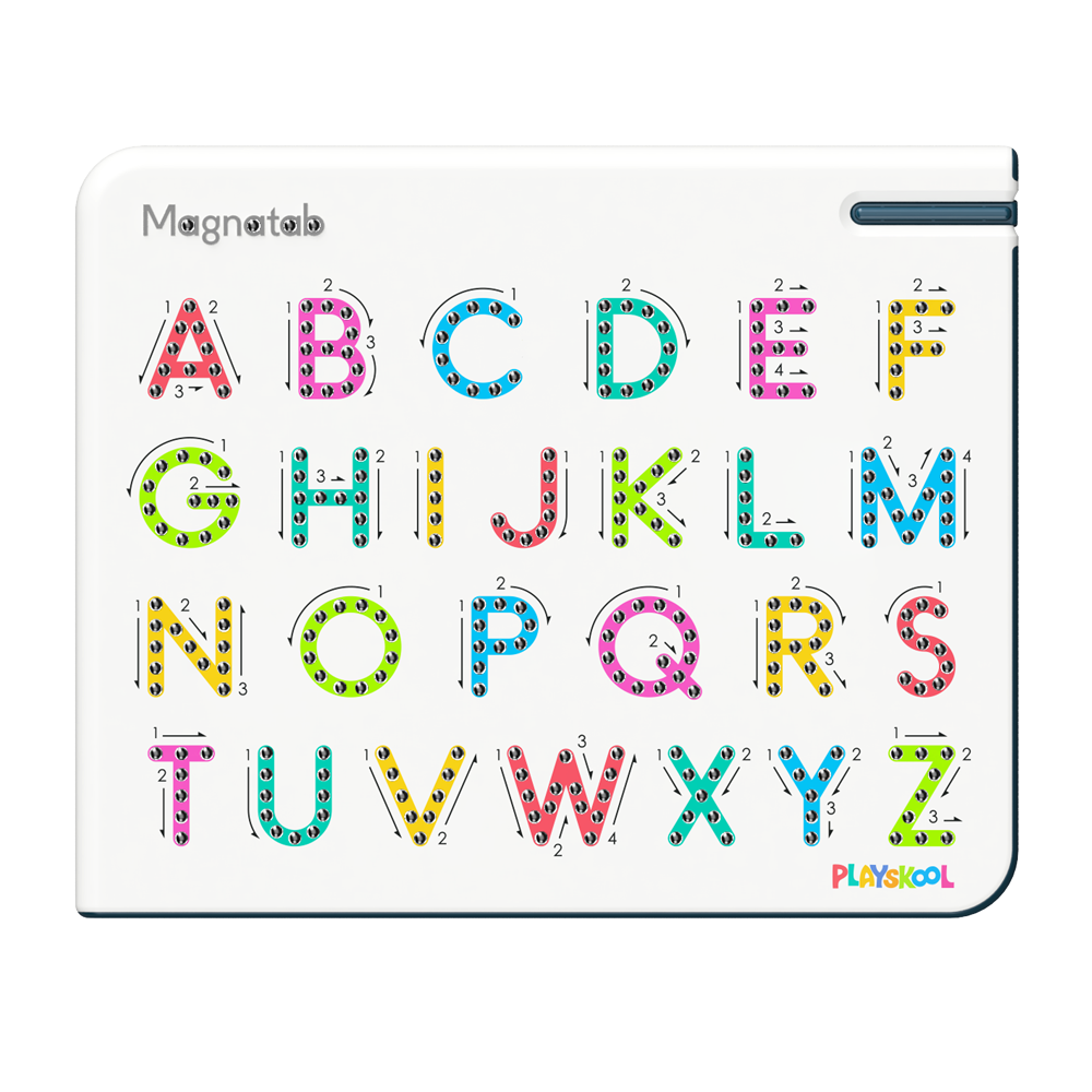 Front view of Magnatab A to Z Uppercase board.
