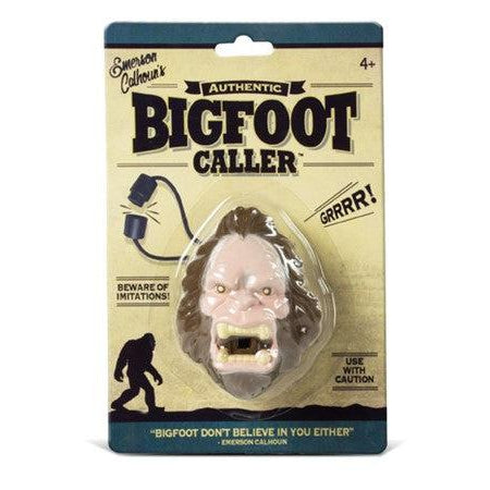 Front view of Bigfoot Caller in its packaging.