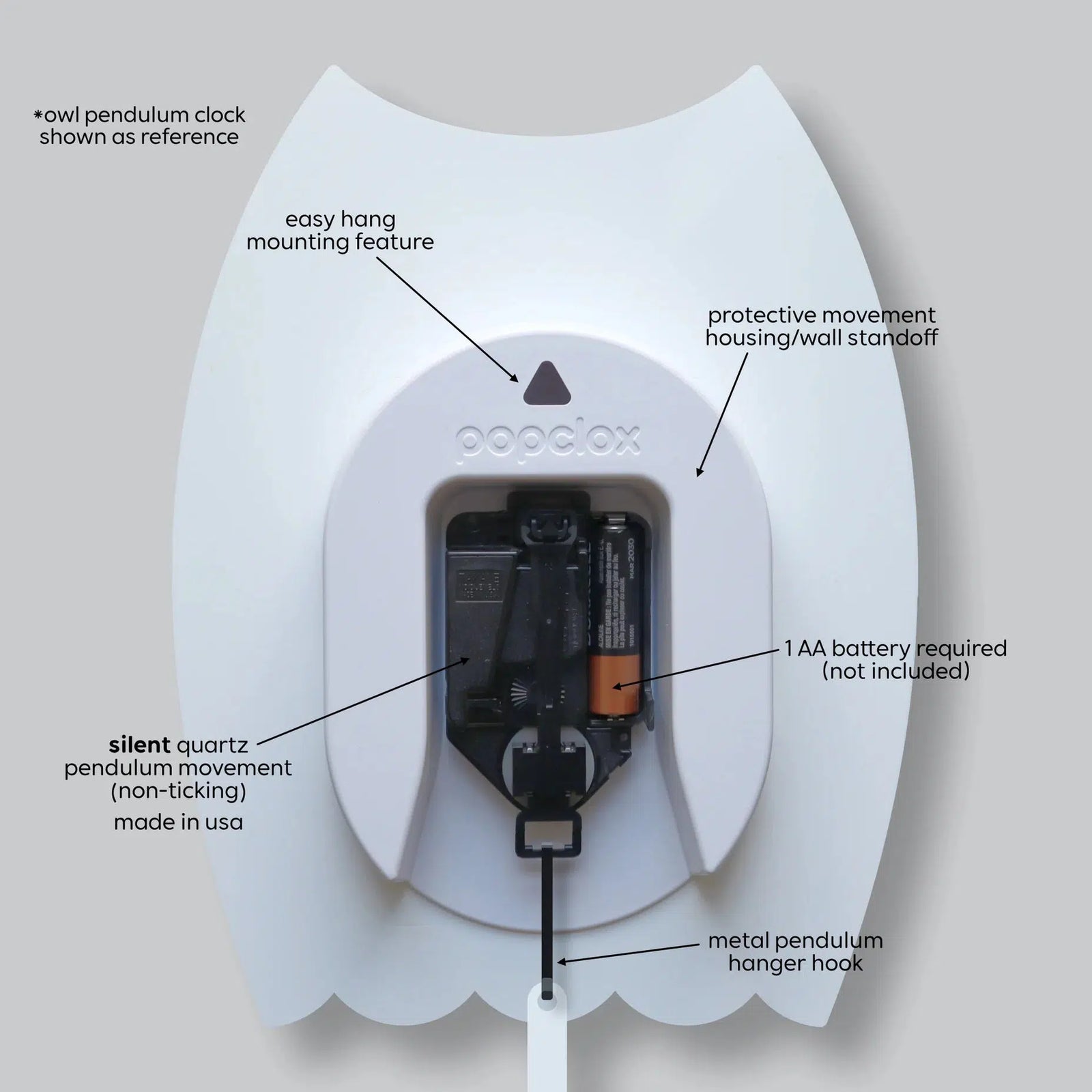 Acrylic Atom Pendulum Clock-Decor & Keepsakes-Yellow Springs Toy Company