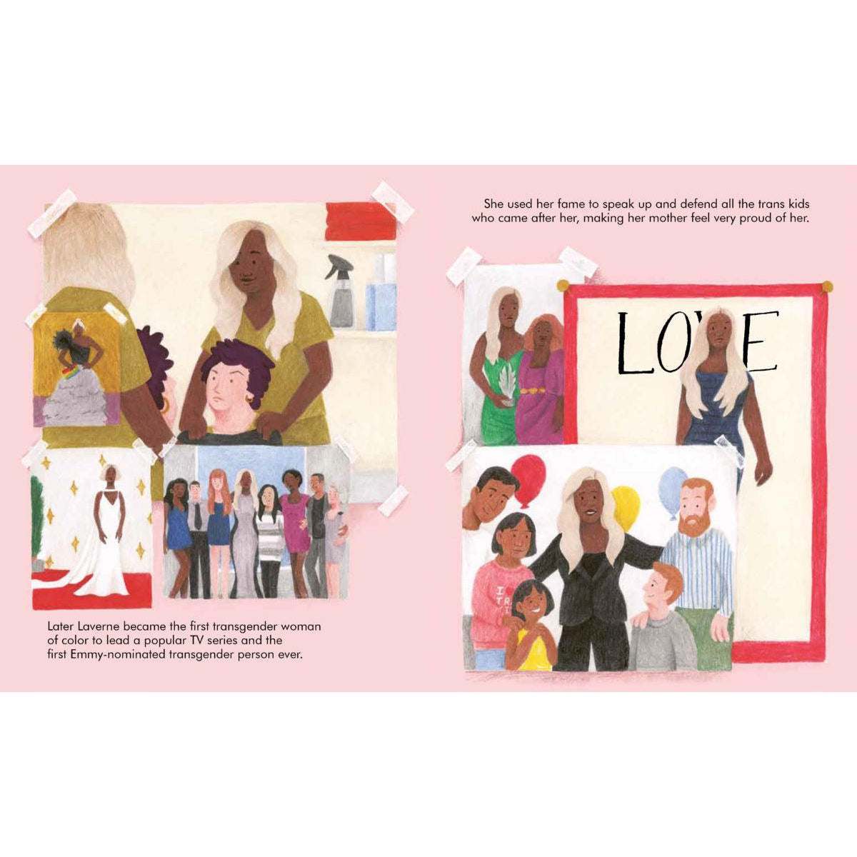 Front view of Little People, Big Dreams Laverne Cox book.