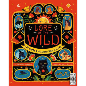 Front view of the cover of the Lore of the Wild book.