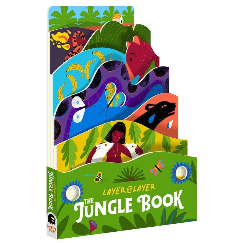 Front view of The Jungle Book layer by layer book.