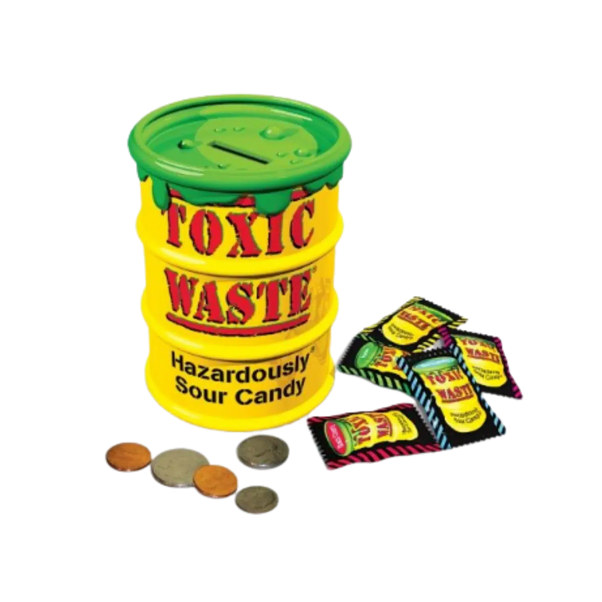 Toxic Waste Giant Bank Sour Assortment-Candy &amp; Treats-Redstone Foods Inc.-Yellow Springs Toy Company