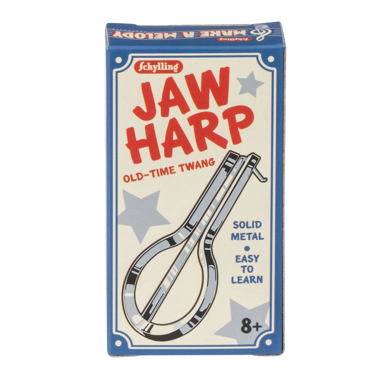 Front view of Jaw Harp in package.