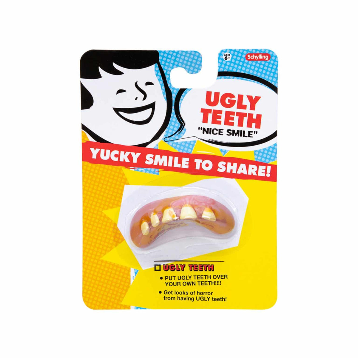 Front view of ugly teeth from the Joke Box.