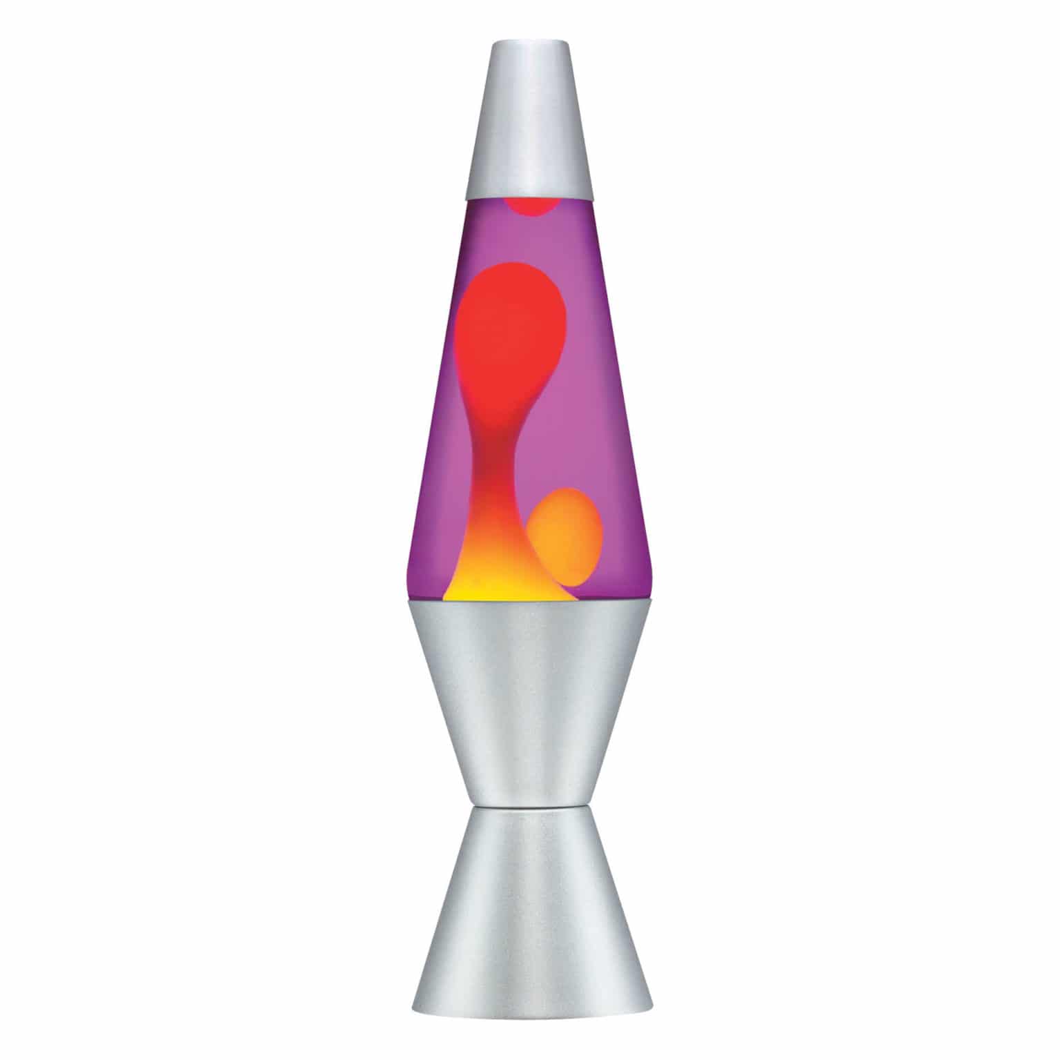 14.5" Lava Lamp Yellow, Purple & Silver-Decor & Keepsakes-Schylling-Yellow Springs Toy Company