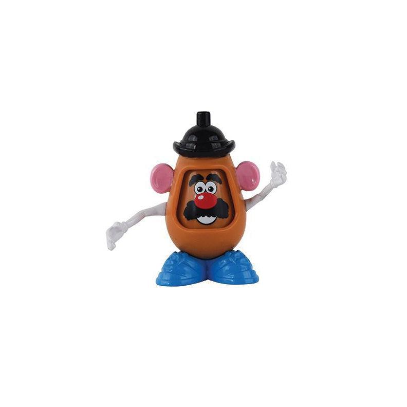 Front view of the world's smallest Mr. Potato Head in its packaging.