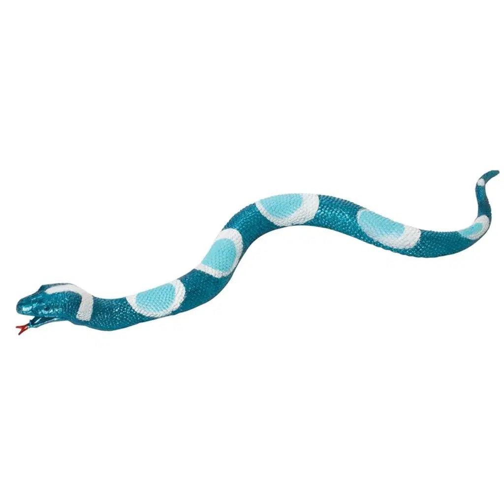 Front view of the blue Squishy Snake.