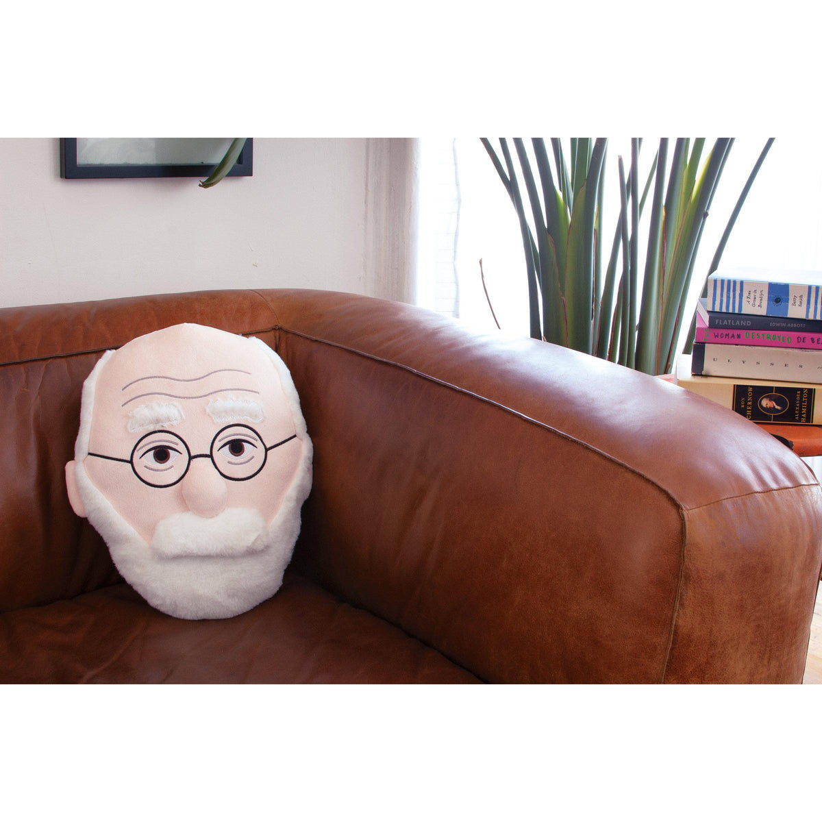 Freud Stuffed Portrait - Pillow-Decor &amp; Keepsakes-Unemployed Philosophers-Yellow Springs Toy Company