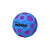 Front view of blue purple Martian Moon Ball.