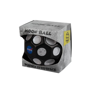 Front view of NASA Moon Ball in its packaging.