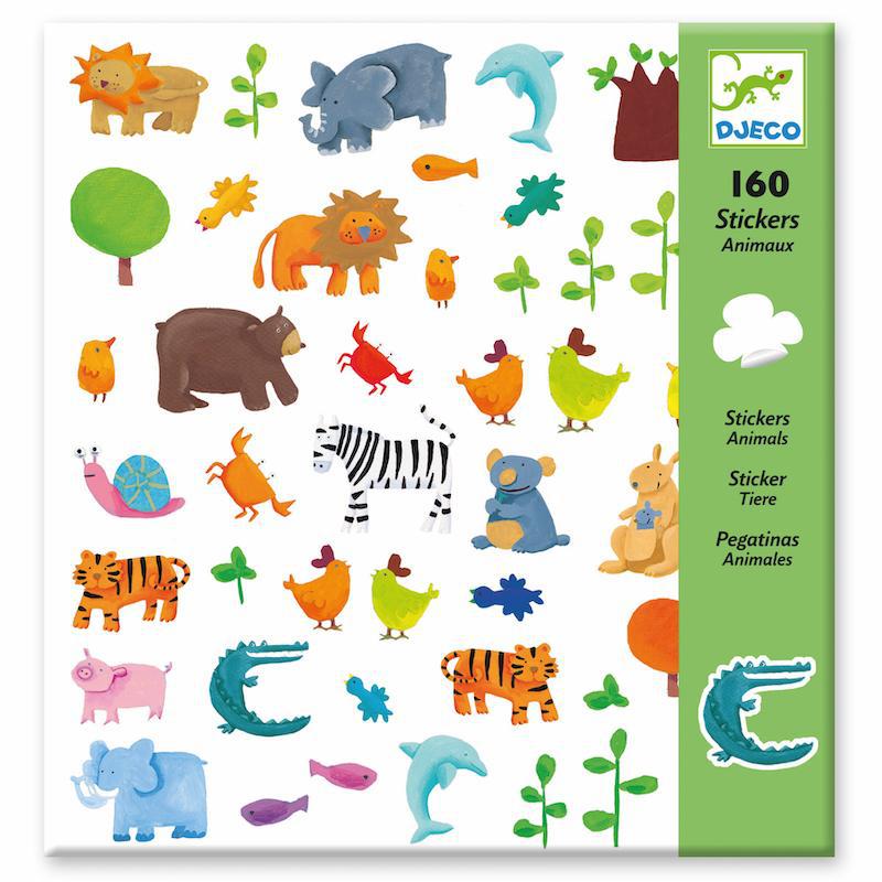 Front view of the packaging for Animals Sticker Sheets. 