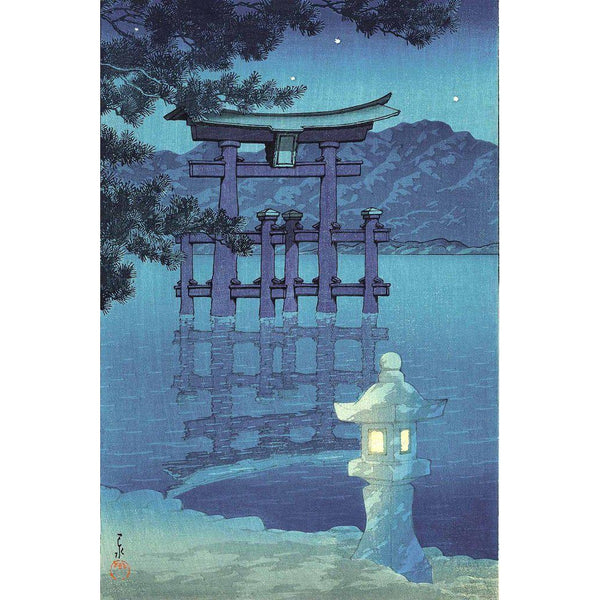 Kawase Hasui - Nocturne - Heirloom-Quality Wooden Jigsaw Puzzle - 145 pieces-Puzzles-Artifact Puzzles-Yellow Springs Toy Company