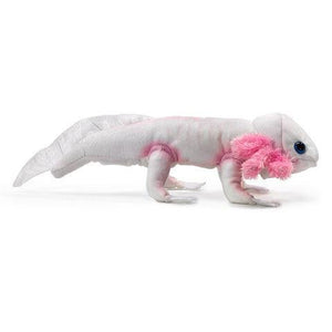 Side view of the Axolotl finger puppet.