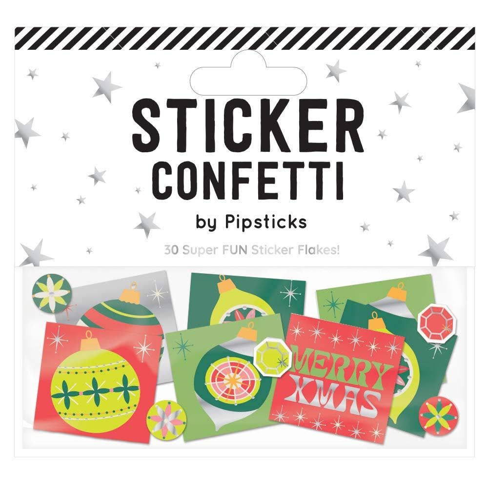 Vintage Ornaments Sticker Confetti-Stationery-Pipsticks-Yellow Springs Toy Company
