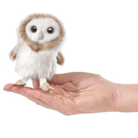 Mini Barn Owl - Finger Puppet-Puppets-Folkmanis-Yellow Springs Toy Company