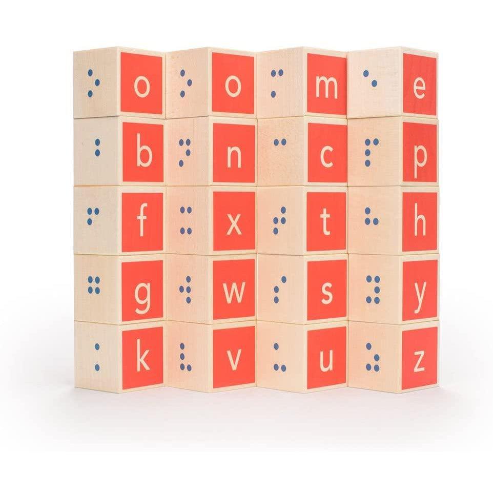 Braille Alphabet Blocks-Building &amp; Construction-Uncle Goose-Yellow Springs Toy Company