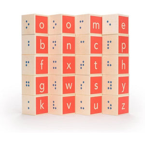 Braille Alphabet Blocks-Building & Construction-Uncle Goose-Yellow Springs Toy Company