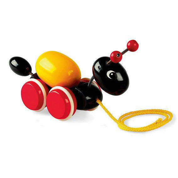 Ant With Rolling Egg - Pull Toy-Infant &amp; Toddler-Ravensburger-Brio-Yellow Springs Toy Company