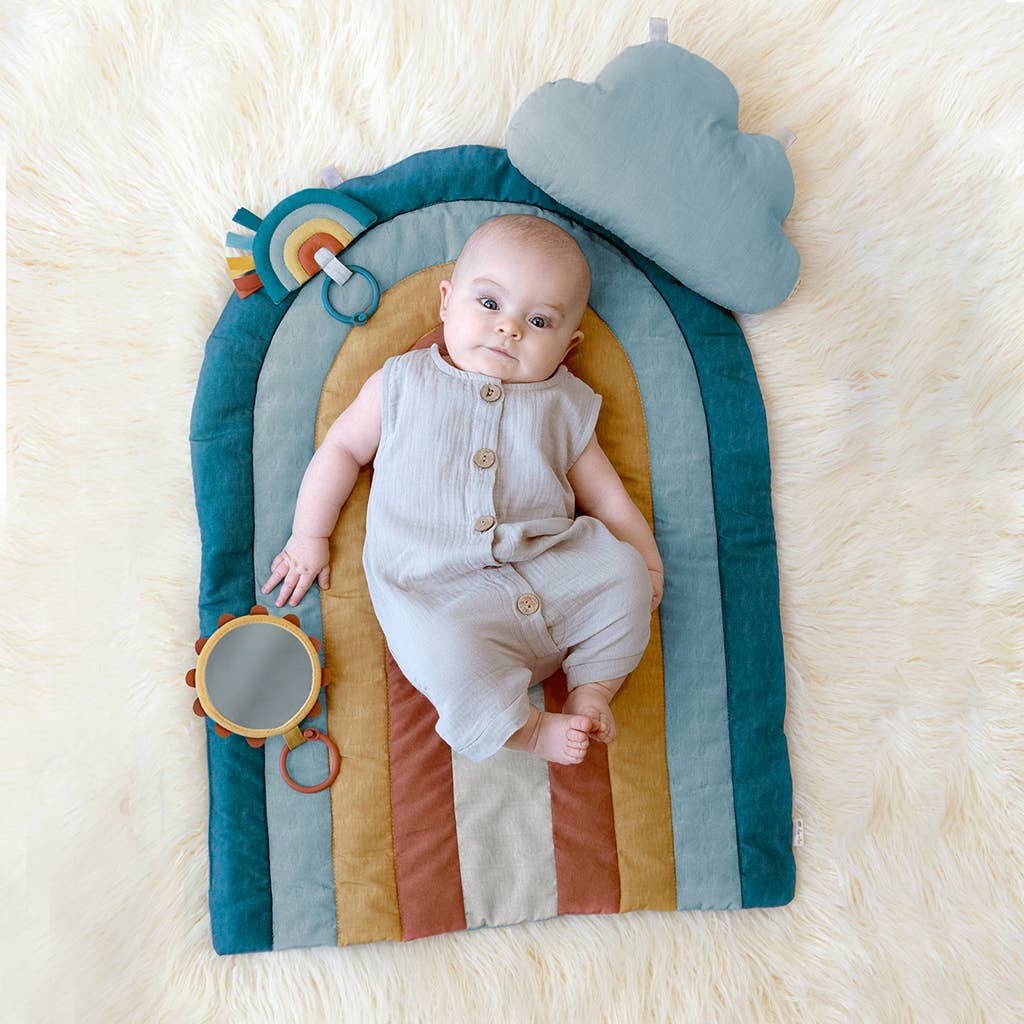 Bitzy Bespoke Ritzy Tummy Time™ Rainbow Play Mat-Infant &amp; Toddler-Yellow Springs Toy Company