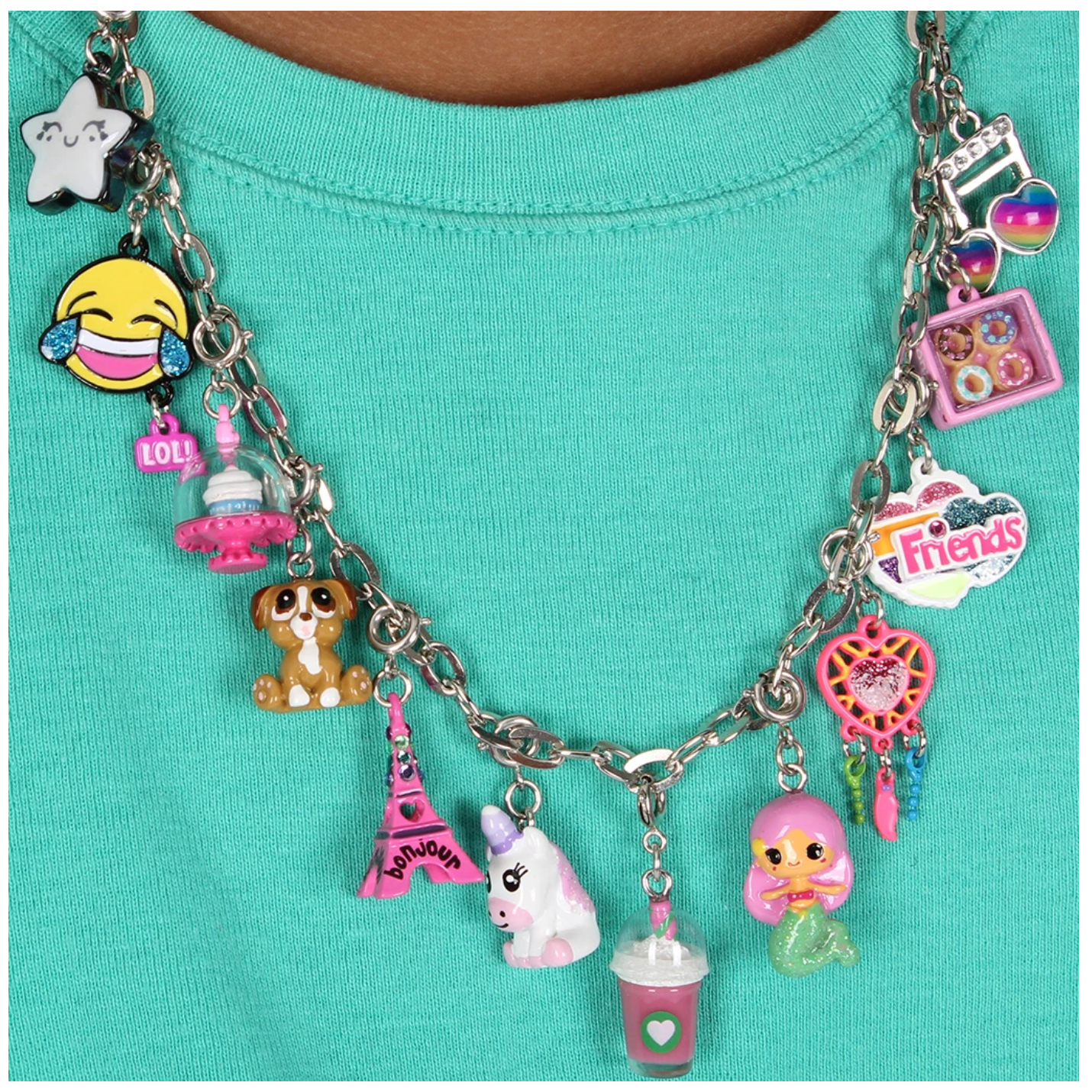 Charm It - Silver Chain Necklace-Dress-Up-Charm It!-Yellow Springs Toy Company