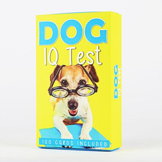 Front view of the dog IQ test in the box.