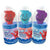 Front view of three koolaid lollipop dippers red, blue, and purple.