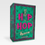 A pink and green paper box with the text "Hip Hop Trivia"