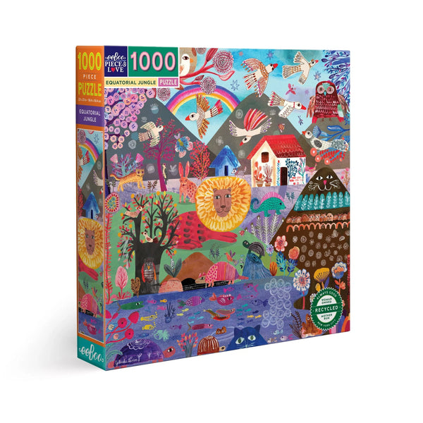 Equatorial Jungle | Larios - 1000 Piece-Puzzles-EeBoo-Yellow Springs Toy Company
