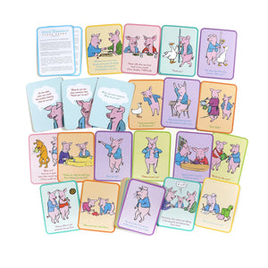 Front view of various cards from the Good Manners Conversation Cards set.