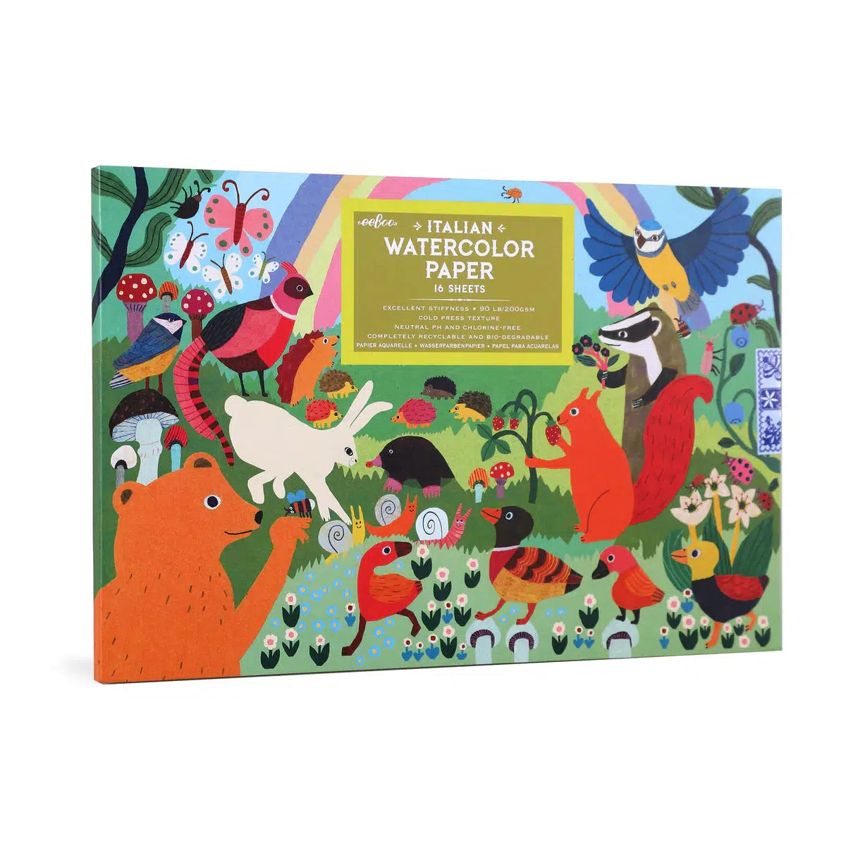 Mushroom Watercolor Pad-The Arts-EeBoo-Yellow Springs Toy Company