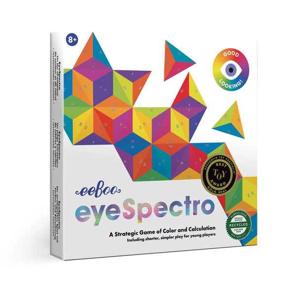 Front view of eyeSpectro in its box.
