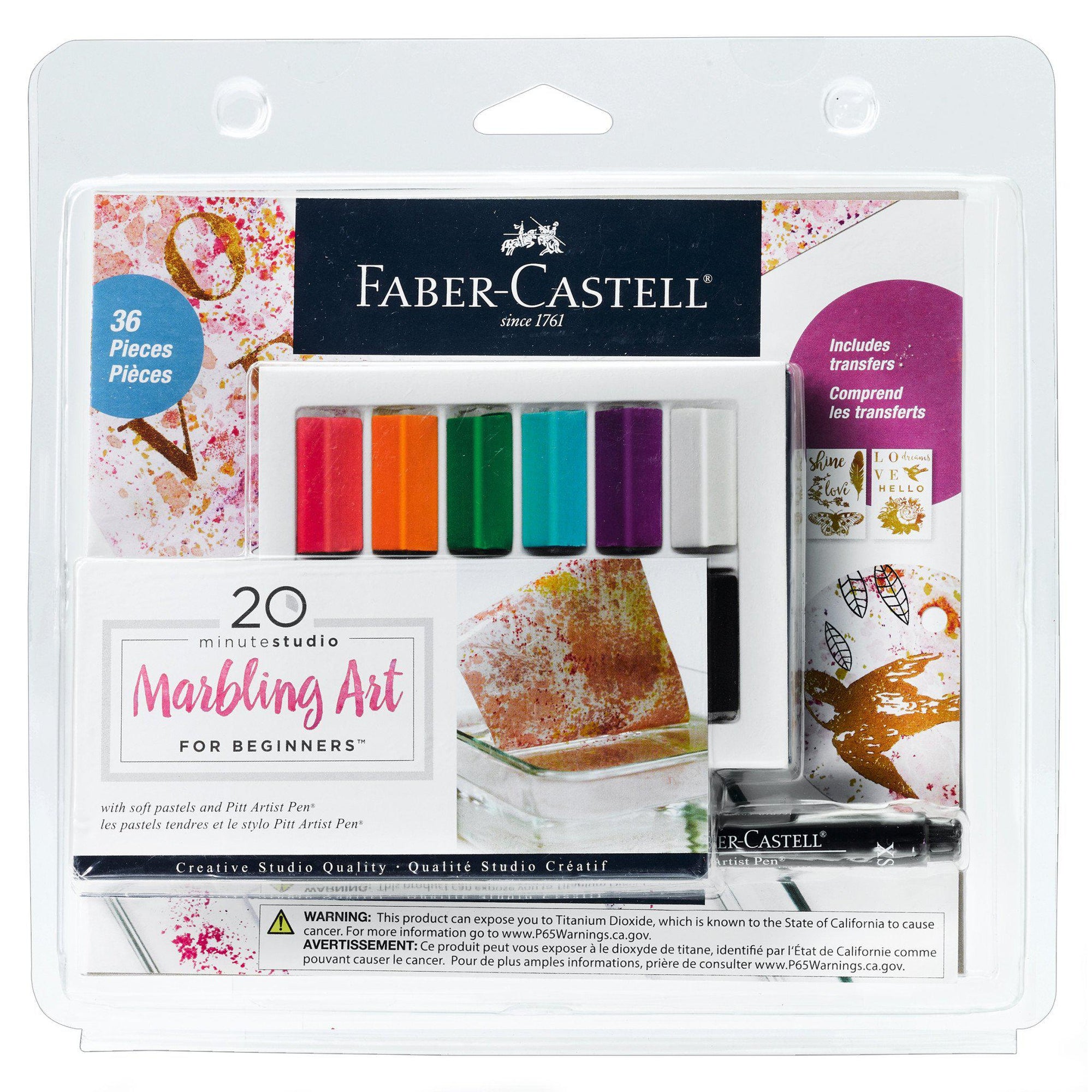 20 Minute Studio - Marble Art for Beginners-The Arts-Faber Castell-Yellow Springs Toy Company