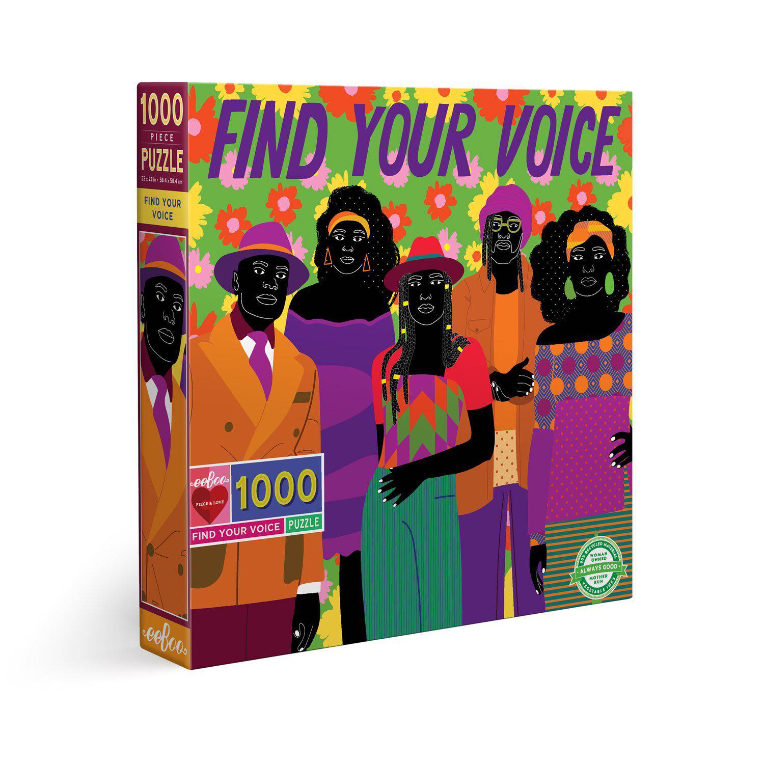 Find Your Voice - 1000 Piece-Puzzles-EeBoo-Yellow Springs Toy Company