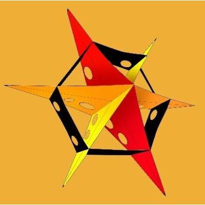 Folding Flake 6' (no line)-Active & Sports-G-Kites-Warm-Yellow Springs Toy Company