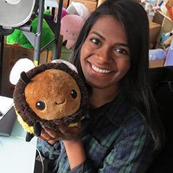 Mini Fuzzy Bumblebee - 7"-Stuffed & Plush-Squishable-Yellow Springs Toy Company