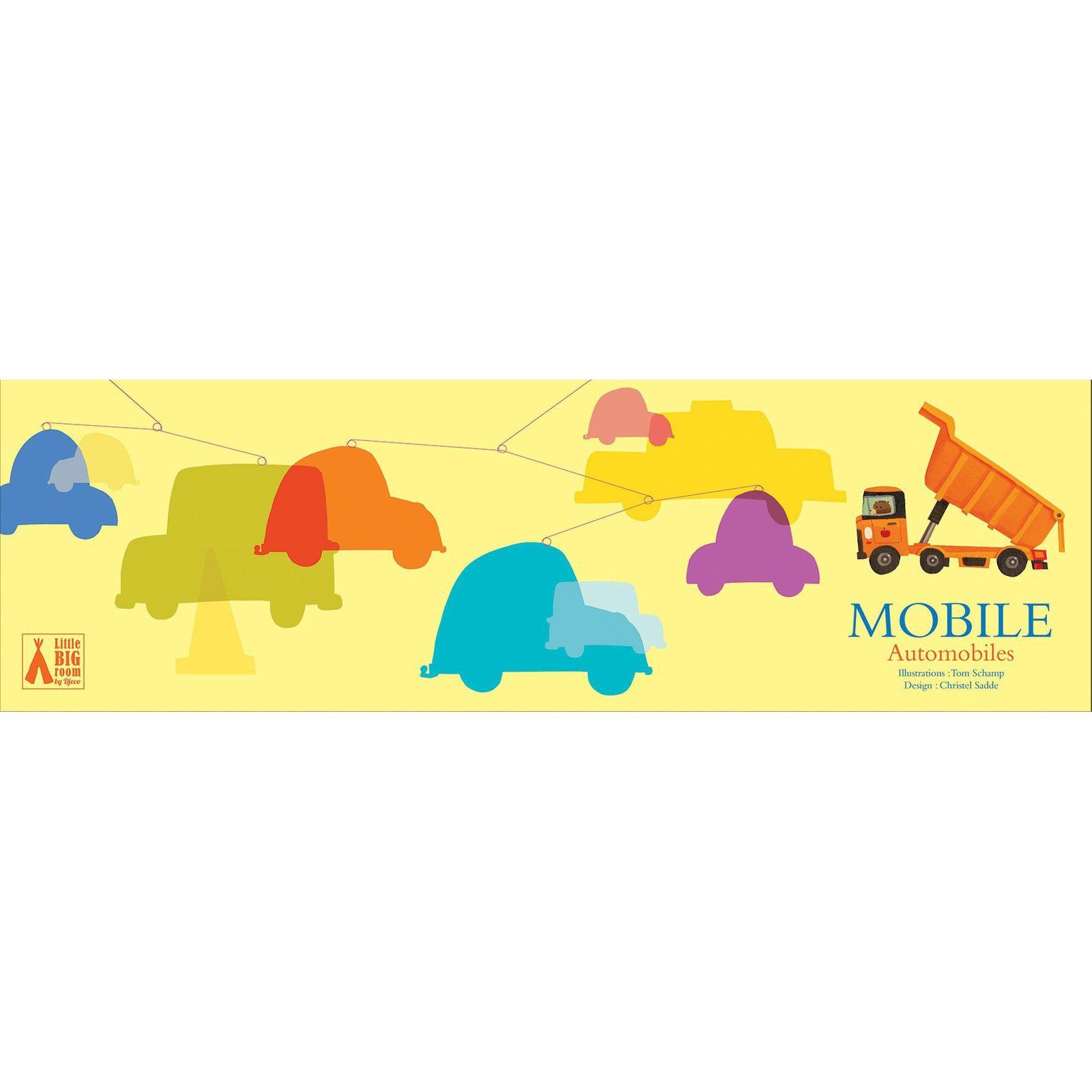 Giant Polypro Mobile - Automobiles - Traffic Jam-Decor & Keepsakes-Djeco-Yellow Springs Toy Company