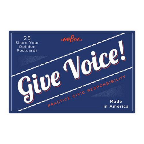 GIVE VOICE POSTCARDS-Stationery-EeBoo-Yellow Springs Toy Company