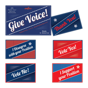 GIVE VOICE POSTCARDS-Stationery-EeBoo-Yellow Springs Toy Company