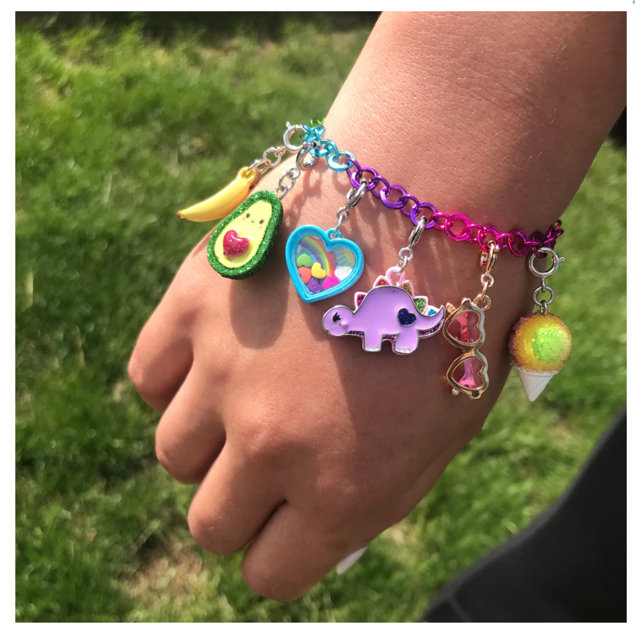 Charm It - Glitter Dinosaur Charm-Dress-Up-Charm It!-Yellow Springs Toy Company