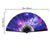 The galaxy fan is spread out, its length measures 25 inches (64 centimeters) and its width is 13 inches (34 centimeters)