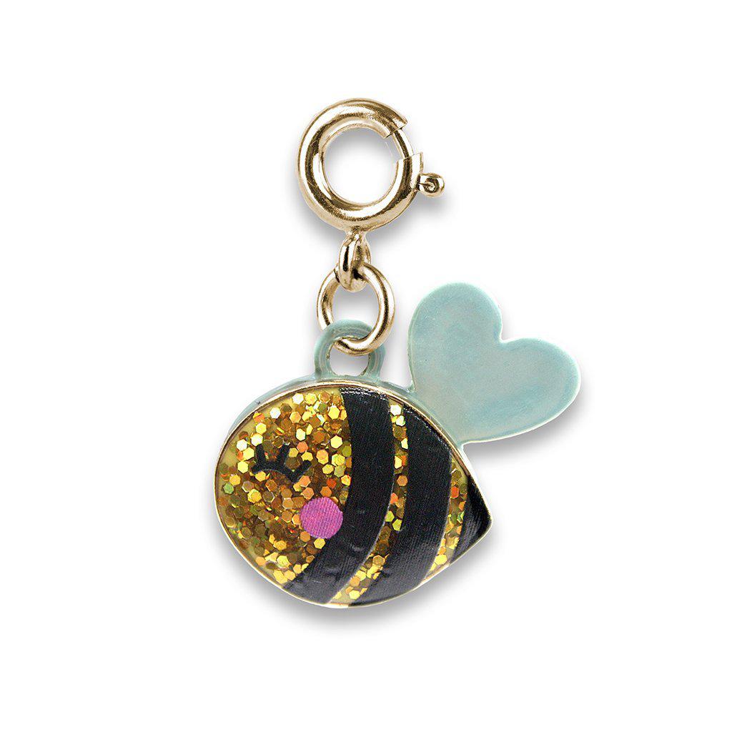 Charm It - Gold Glitter Bee Charm-Dress-Up-Charm It!-Yellow Springs Toy Company