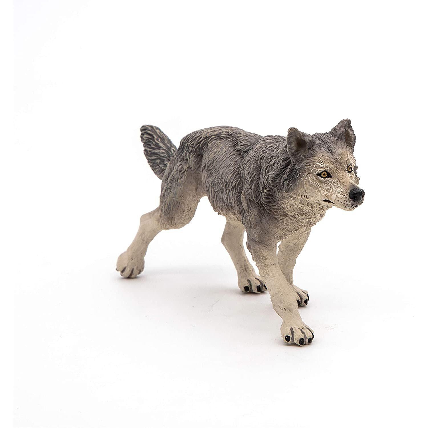 Papo - Grey Wolf-Pretend Play-Papo | Hotaling-Yellow Springs Toy Company