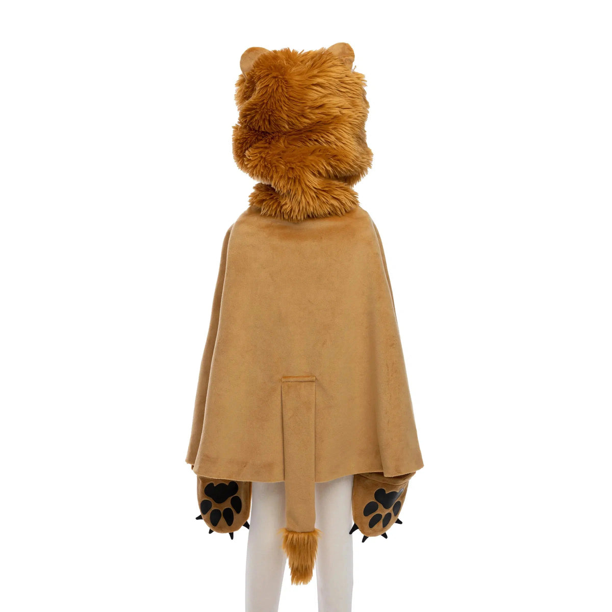 Back view of the lion cape on a mannequin.