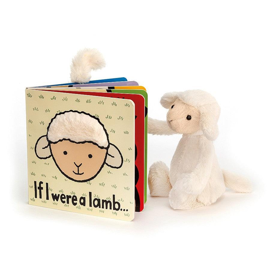 If I Were A Lamb Board book - 6&quot;-Infant &amp; Toddler-Jellycat-Yellow Springs Toy Company