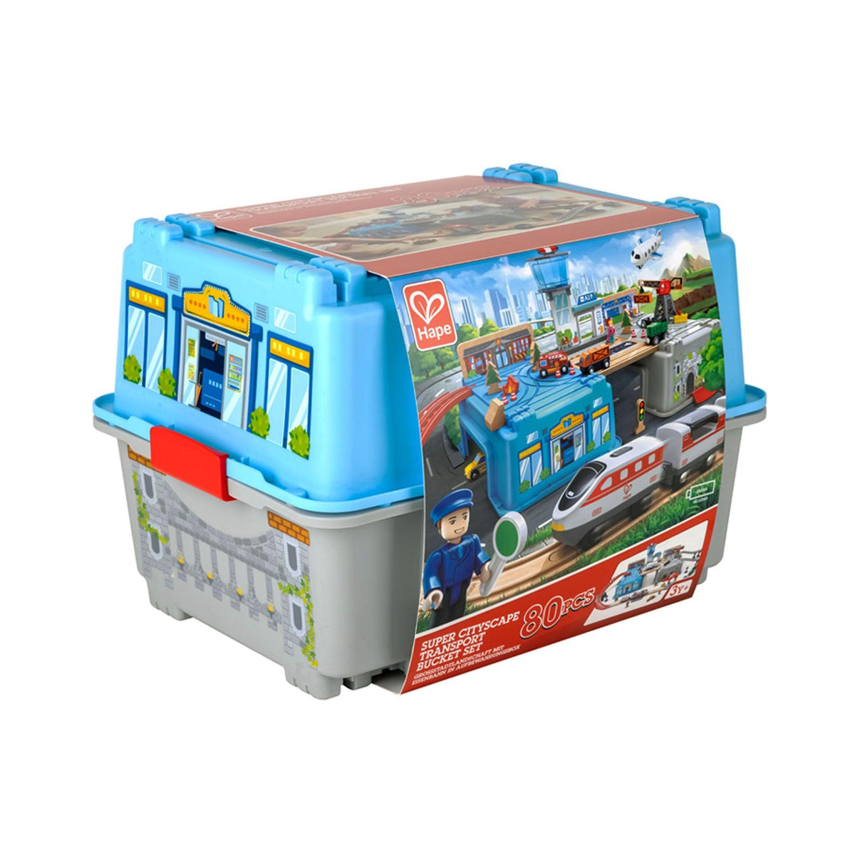 Super Cityscape Transport Bucket Set-Infant &amp; Toddler-Hape-Yellow Springs Toy Company