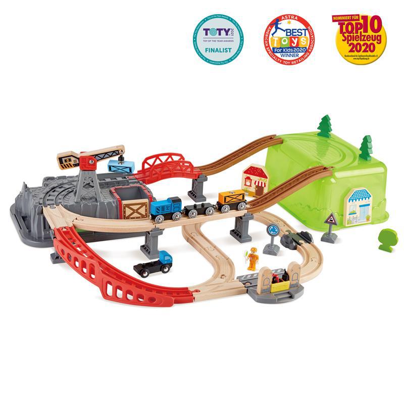 Railway Bucket Builder Set-Infant &amp; Toddler-Hape-Yellow Springs Toy Company