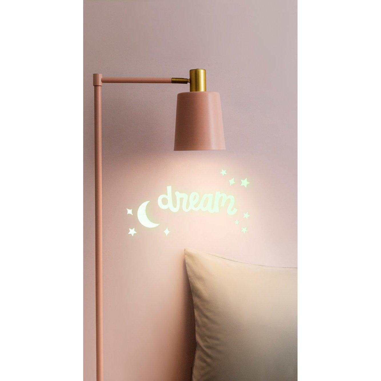 Front view of Glow Sweet Dreams stickers.