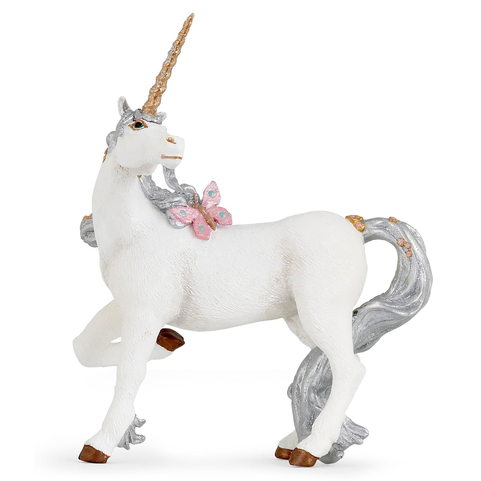Papo - Silver Unicorn-Pretend Play-Papo | Hotaling-Yellow Springs Toy Company